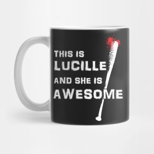 This Is Lucille And She Is Awesome Walking Dead Mug